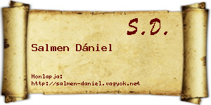 Salmen Dániel névjegykártya